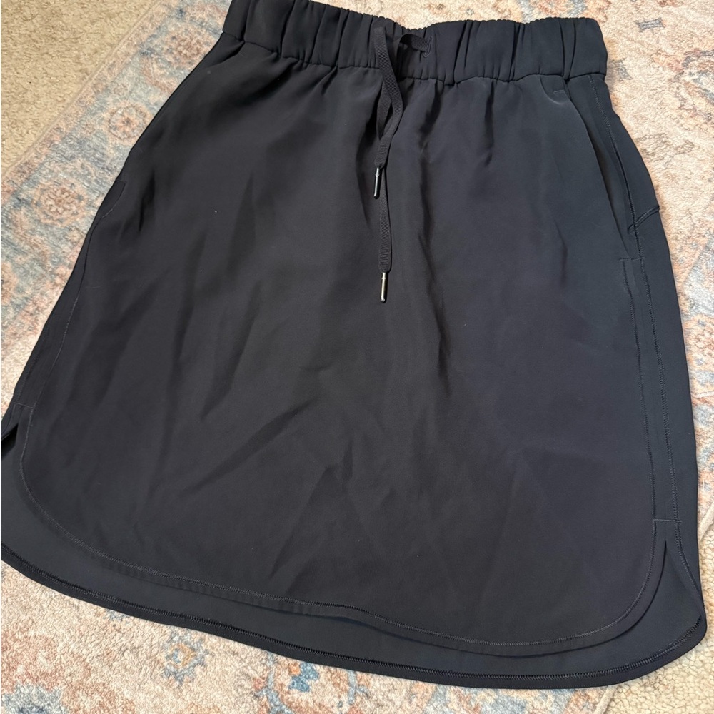 Lululemon Black Drawstring Athletic Skirt
